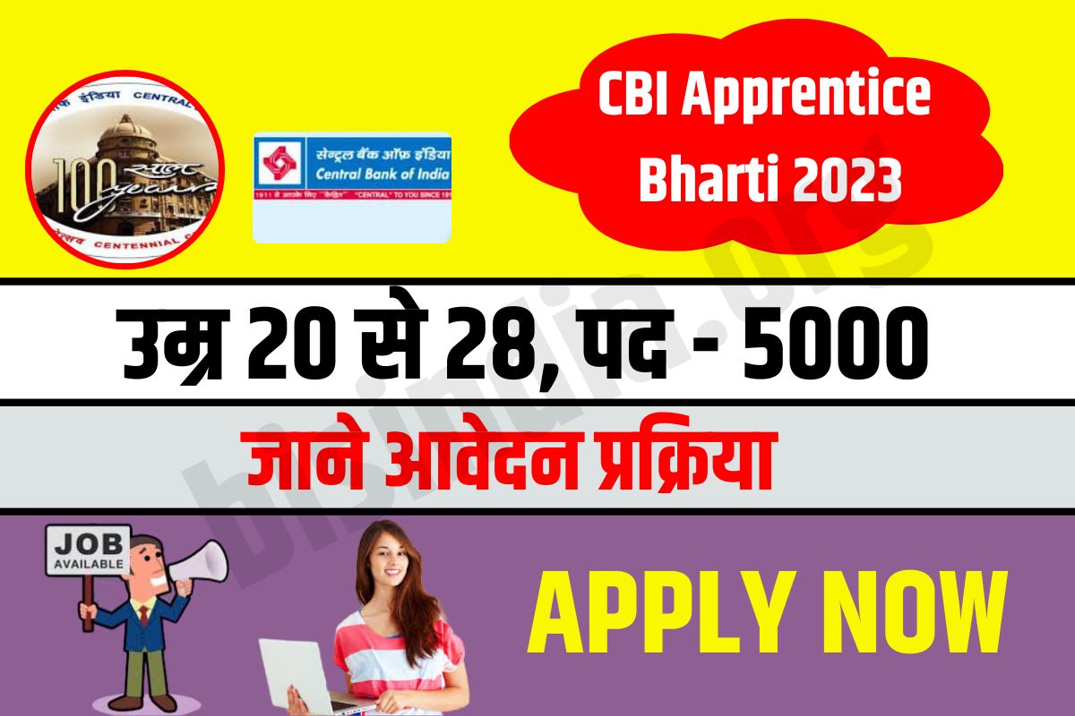 cbi apprentice bharti online